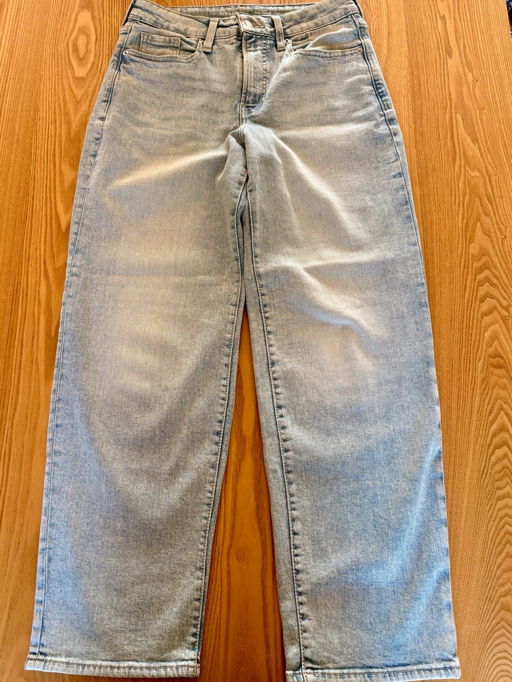 Old Navy High-Rise OG Loose Jeans Light Wash Size 6